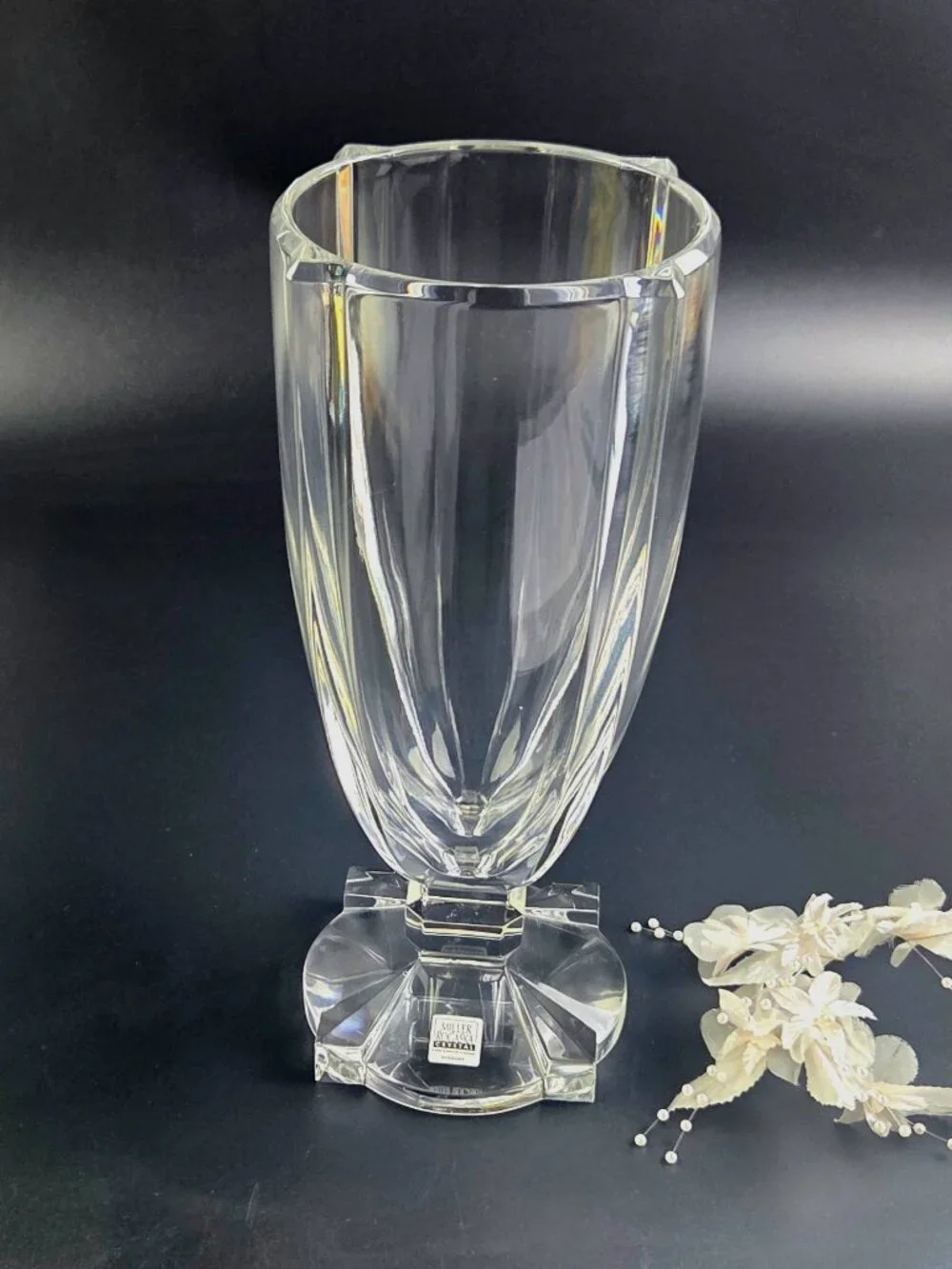 Vintage Rogaska Miller Heavy Crystal Vase – Made in Germany ✨🏺